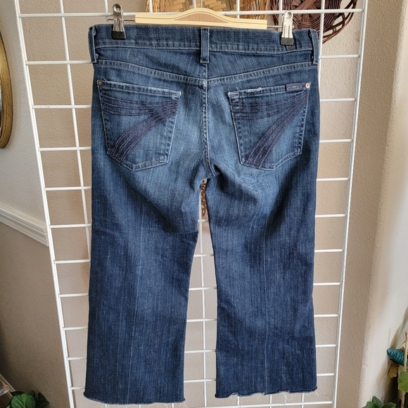 7 For All Mankind Denim - 7 FOR ALL MANKIND DOJO CUT OFF INTO CROP JEANS SZ 28 CUTE
